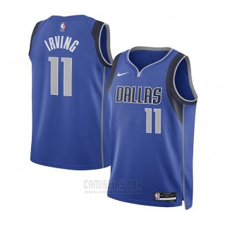 Camiseta Nino Dallas Mavericks Kyrie Irving #11 Icon 2022-23 Azul