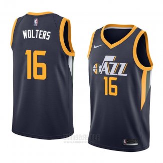 Camiseta Utah Jazz Nate Wolters #16 Icon 2018 Azul