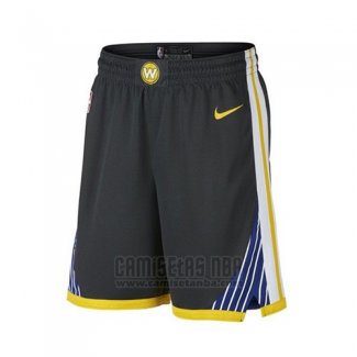 Pantalone Golden State Warriors 2017-18 Negro