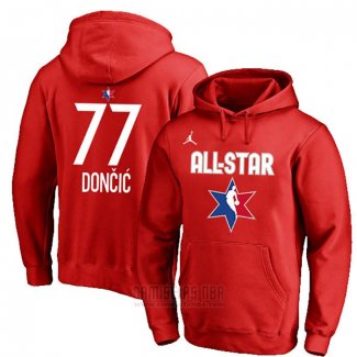 Sudaderas con Capucha All Star 2020 Dallas Mavericks Luka Doncic Rojo