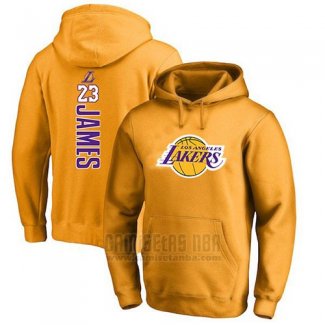 Sudaderas con Capucha Lebron James Los Angeles Lakers Amarillo