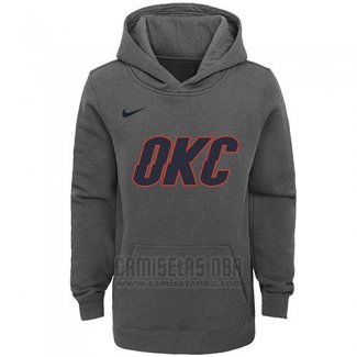 Sudaderas con Capucha Oklahoma City Thunder Gris Ciudad