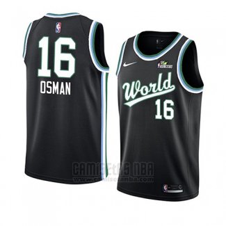 Camiseta 2019 Rising Star Cedi Osman #16 World Negro