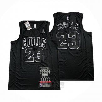 Camiseta Chicago Bulls Michael Jordan #23 MVP Negro