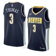 Camiseta Denver Nuggets Isaiah Thomas #3 Icon 2018 Azul