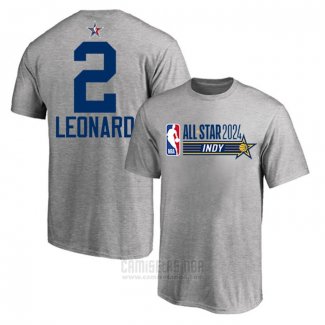 Camiseta Manga Corta All Star 2024 Kawhi Leonard Gris