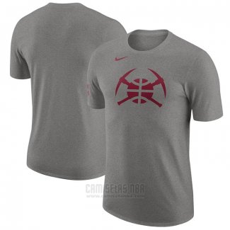 Camiseta Manga Corta Denver Nuggets Ciudad 2023-24 Gris