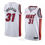 Camiseta Miami Heat Ryan Anderson #31 Association 2018 Blanco