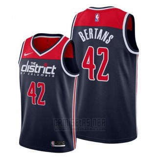 Camiseta Washington Wizards Davis Bertans #42 Statement Edition Azul