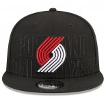 Gorra Portland Trail Blazers 2023 NBA Draft 9FIFTY Snapback Negro