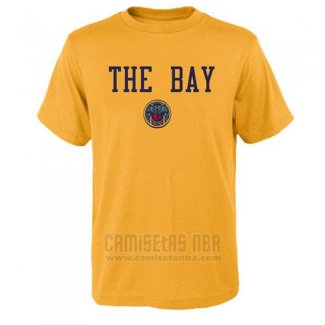 Camiseta Manga Corta Golden State Warriors Amarillo