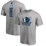 Camiseta Manga Corta Luka Doncic Dallas Mavericks Gris