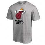 Camiseta Manga Corta Miami Heat Gris