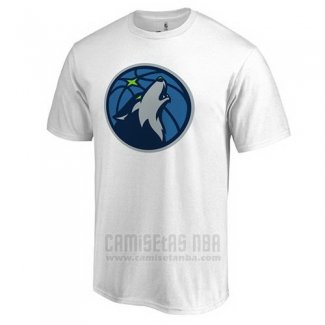 Camiseta Manga Corta Minnesota Timberwolves Blanco