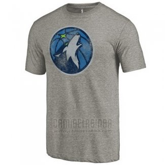 Camiseta Manga Corta Minnesota Timberwolves Gris