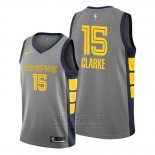 Camiseta Memphis Grizzlies Brandon Clarke #15 Ciudad Gris