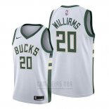 Camiseta Milwaukee Bucks Marvin Williams #20 Association 2019-20 Blanco