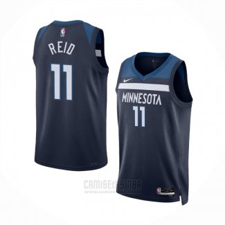 Camiseta Minnesota Timberwolves Naz Reid Edwards #11 Icon Azul