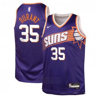 Camiseta Nino Phoenix Suns Kevin Durant #35 Icon 2023-24 Violeta