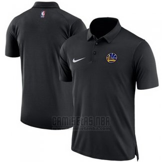 Camiseta Polo Golden State Warriors Negro