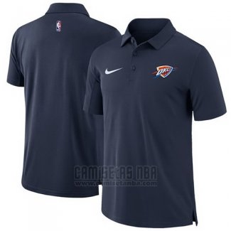 Camiseta Polo Oklahoma City Thunder Azul Marino