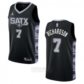 Camiseta San Antonio Spurs Josh Richardson #7 Statement 2022-23 Negro