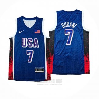 Camiseta USA 2024 Kevin Durant #7 Azul1