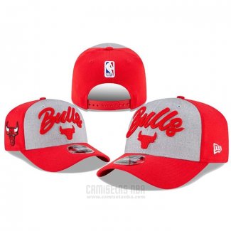 Gorra Chicago Bulls 2020 NBA Draft 9FIFTY Snapback Rojo Gris