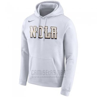 Sudaderas con Capucha New Orleans Pelicans Blanco Ciudad