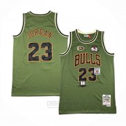 Camiseta Chicago Bulls Michael Jordan #23 Mitchell & Ness 1997-98 Verde2