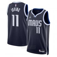 Camiseta Dallas Mavericks Kyrie Irving #11 Statement 2022-23 Azul