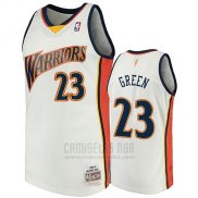 Camiseta Golden State Warriors Draymond Green 2009-10 Hardwood Classics Blanco