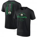 Camiseta Manga Corta Boston Celtics 2024 Eastern Conference Champions Jump Ball Roster Negro