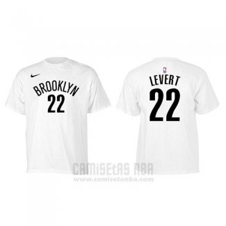 Camiseta Manga Corta Caris Levert Brooklyn Nets Blanco