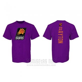 Camiseta Manga Corta Deandre Ayton Phoenix Suns Violeta2