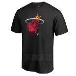 Camiseta Manga Corta Miami Heat Negro