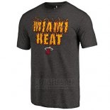 Camiseta Manga Corta Miami Heat Negro6