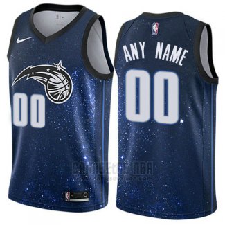 Camiseta Orlando Magic Ciudad 2017-18 Nike Personalizada Azul