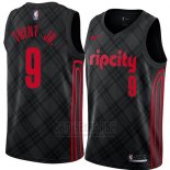 Camiseta Portland Trail Blazers Gary Trent Jr. #9 Ciudad 2018 Negro