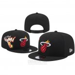 Gorra Miami Heat Icon 9FIFTY Snapback Negro