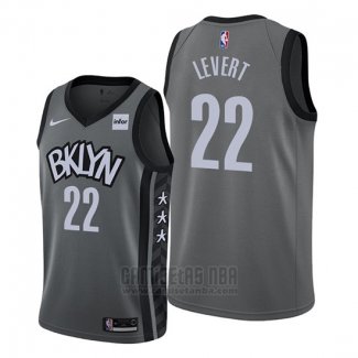 Camiseta Brooklyn Nets Caris Levert #22 Statement 2019-20 Gris