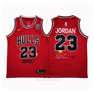 Camiseta Chicago Bulls Michael Jordan #23 Retro Rojo3