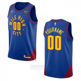 Camiseta Denver Nuggets Personalizada Statement 2022-23 Azul