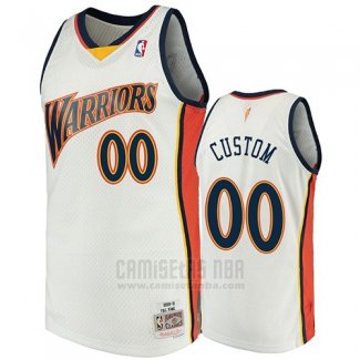 Camiseta Golden State Warriors Custom 2009-10 Hardwood Classics Blanco