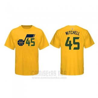 Camiseta Manga Corta Donovan Mitchell Utah Jazz Amarillo