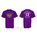 Camiseta Manga Corta Steve Nash Phoenix Suns Violeta2