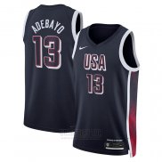 Camiseta USA 2024 Bam Adebayo #13 Azul