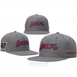 Gorra Los Angeles Lakers Hardwood Classics 50th Anniversary Snapback Gris