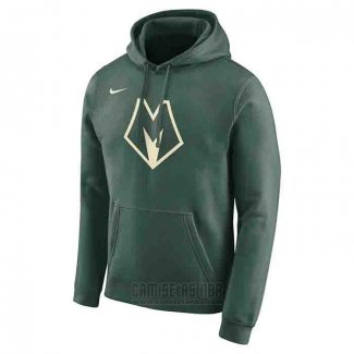 Sudaderas con Capucha Milwaukee Bucks Verde 2019-20 Ciudad