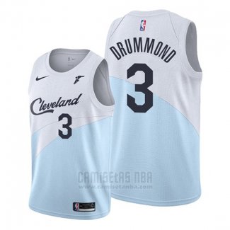 Camiseta Cleveland Cavaliers Andre Drummond #3 Earned 2019-20 Azul